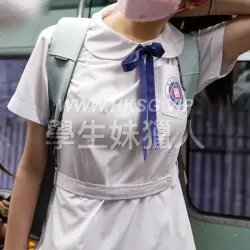 勁透白色旗袍校服裙